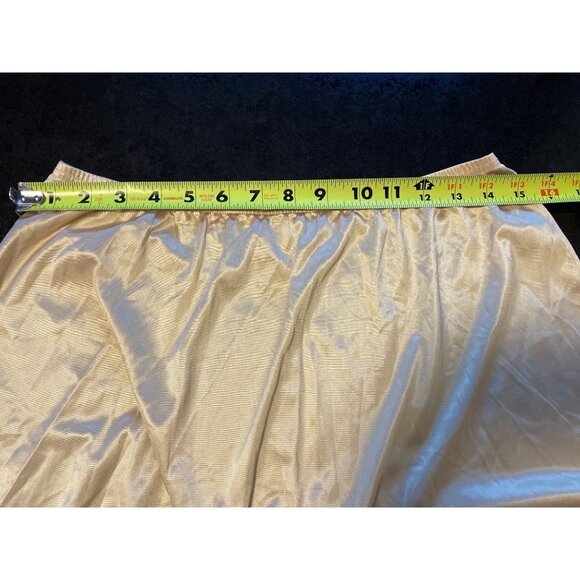 Vanity Fair Beige Nude Elastic Waist Half Slip Sz L - Picture 5 of 8